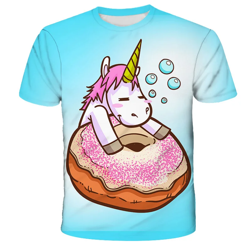 

Anime Pony T-shirt Men's Women's Children's T-shirt 3D Printing Short Sleeve Top Boys Girls Summer Street Clothing