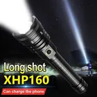 Новые тактические светодиодной вспышкой светильник XHP160 самый мощный светодиодный фонарь светильник Перезаряжаемые вспышка светильник XHP90 Портативный Фонари Водонепроницаемый лампа