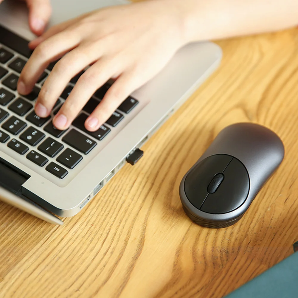 

DAREU UFO Bluetooth Wireless Mouse BT + 2.4Ghz Dual Mode Mini Mute Mice with Silent Rotary Switch For Left And Right Hand User