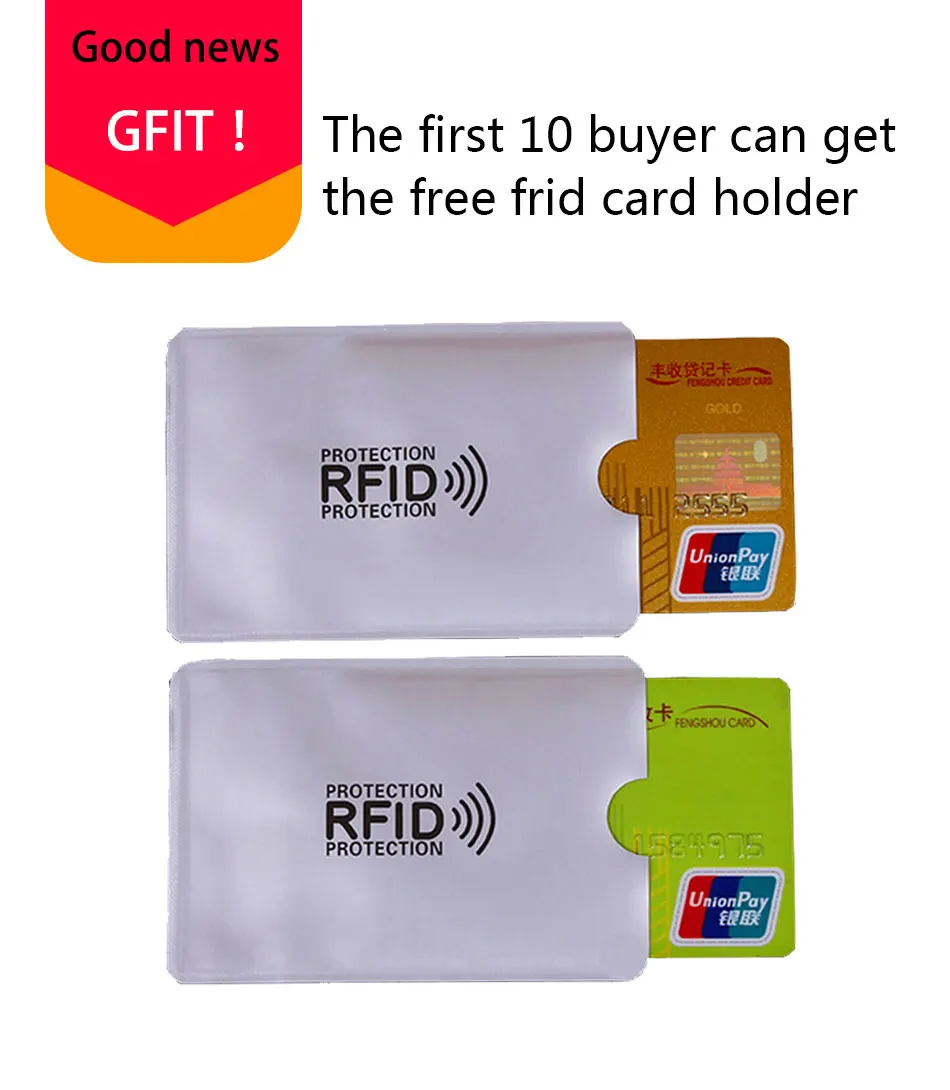Rfid Блокировка защита для мужчин id кредитный держатель для карт кошелек кожаный металлический алюминиевый бизнес-чехол для банковских карт кредитница