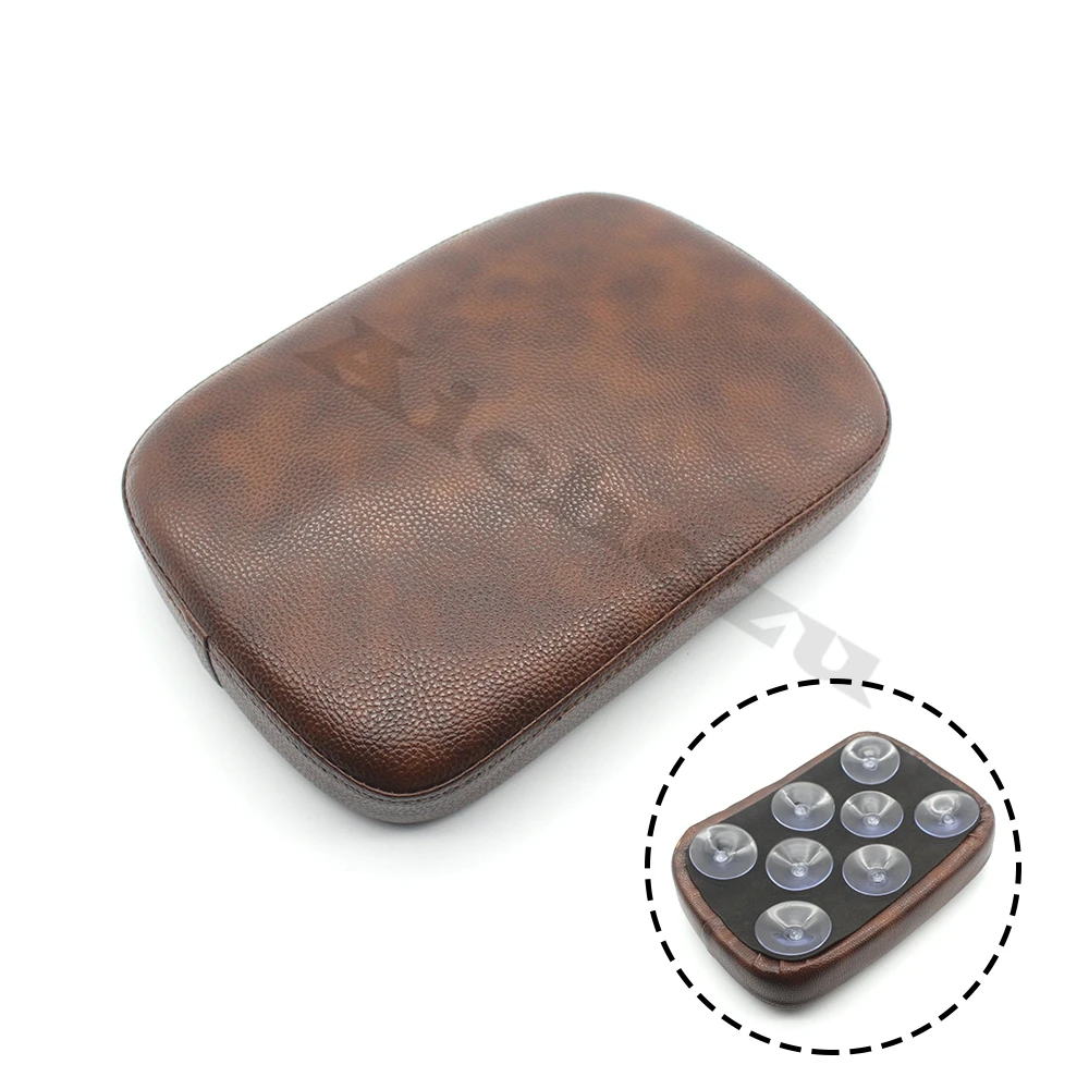 ACZ Motorcycle Multi Pattern Suction Cup Rear Pillion Passenger Pad Seat for Harley Davidson Bobber Chopper