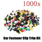 1000 шт. из 50 видов универсальных гибридных автомобильных крепежных элементов, автомобильные зажим бампера, автомобильные крепежные элементы, подходят для всех автомобилей