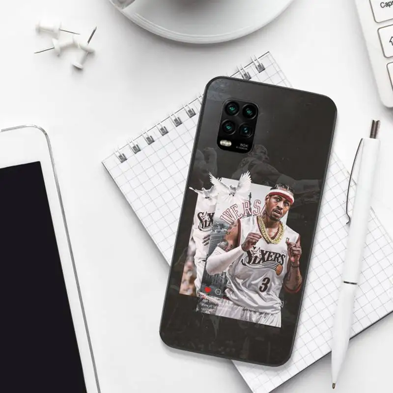 

0 Alan Iverson Black TPU Phone Case For Xiaomi 8 9 Se 10 10pro Note 2 3 10 MIX2 S MAX2 3 F1 5X