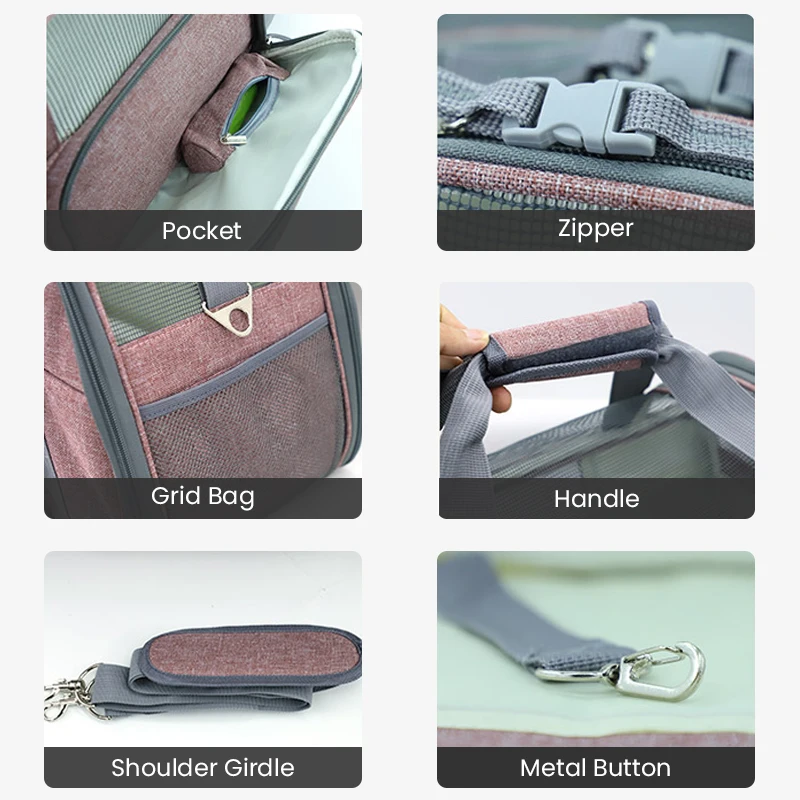 

Breathable Pet Cat Dog Handbag Travel Carrier Sling Portable Pets Bag for Small Dogs Puppy Backpack Chihuahua Outdoor Carrying