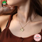 Женское Ожерелье из золотых монет, Золотая подвеска из 100% серебра 925 пробы, подарок для подруги, DS1568