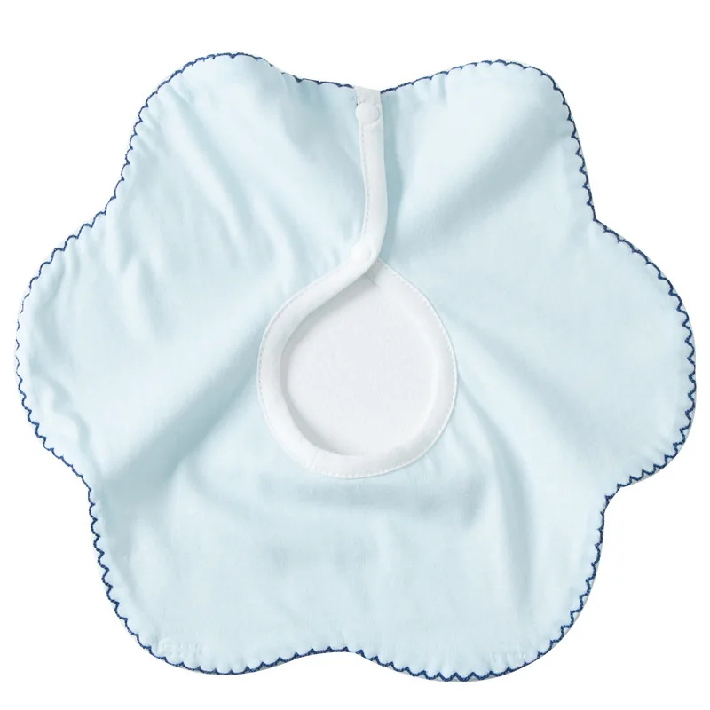 

Newborn Children Cotton Petal Bib Baby Cotton Snap-button Saliva Towel Bib Baby Meal Pocket Baby Supplies