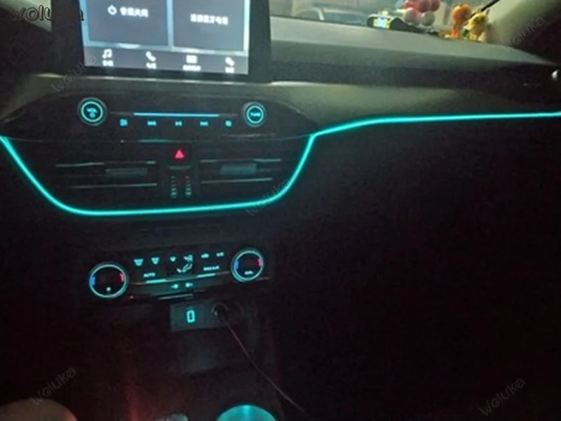 Светодиодный атмосферное освещение автомобиля холодный свет украшение