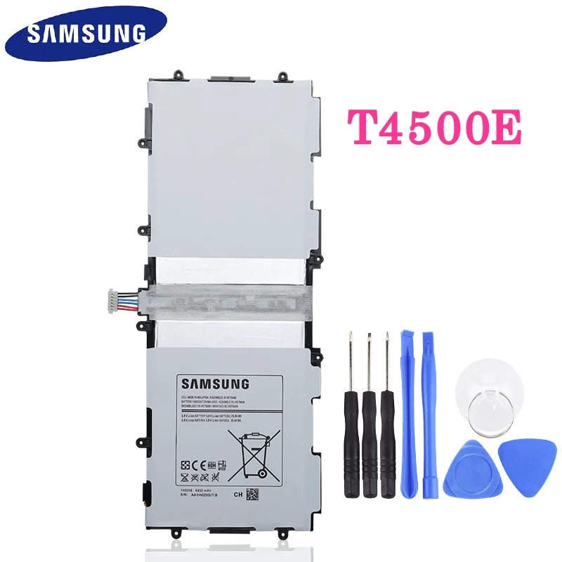 Сменный аккумулятор samsung T4500E для samsung GALAXY Tab3 P5210 P5200 P5220, аутентичная батарея планшета 6800 мАч