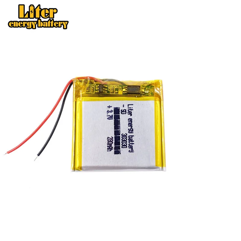 Литий полимерный аккумулятор 3 7 в 280 мАч для шумоподавителя с разъемом 303030