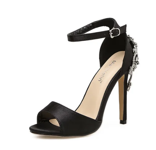 

Туфли-лодочки женские на высоком каблуке, пикантные сандалии, Серебристые свадебные туфли, туфли-лодочки для вечеринки, Летние Босоножки на...