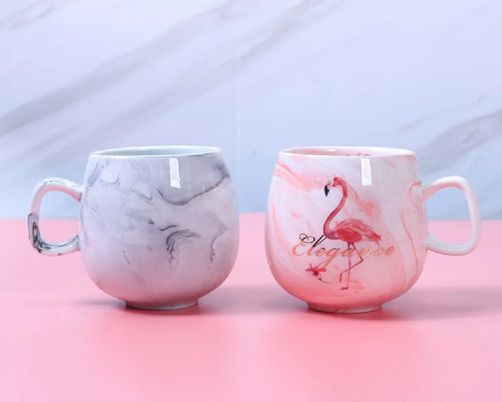 

Flamingo ceramic coffee cup (72x85mm), cute appearance, suitable for travel, H1215