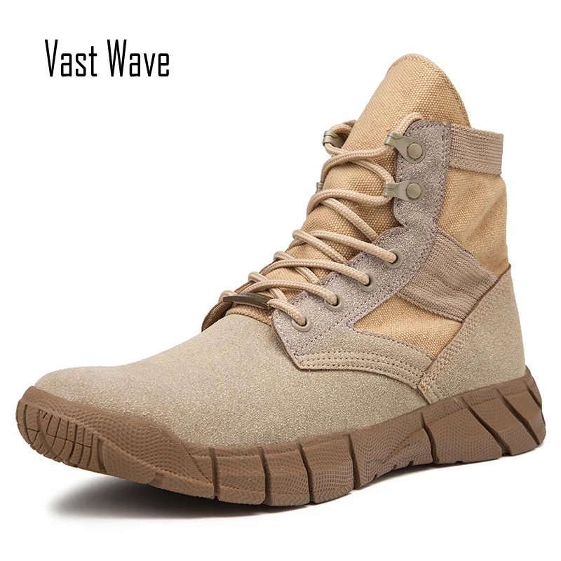 VastWave/зимние мужские ботинки из искусственной замши в стиле милитари