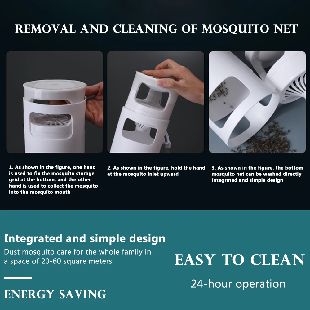 Ночник USB Электрический фотокаталический репеллент ловушка светодиодный