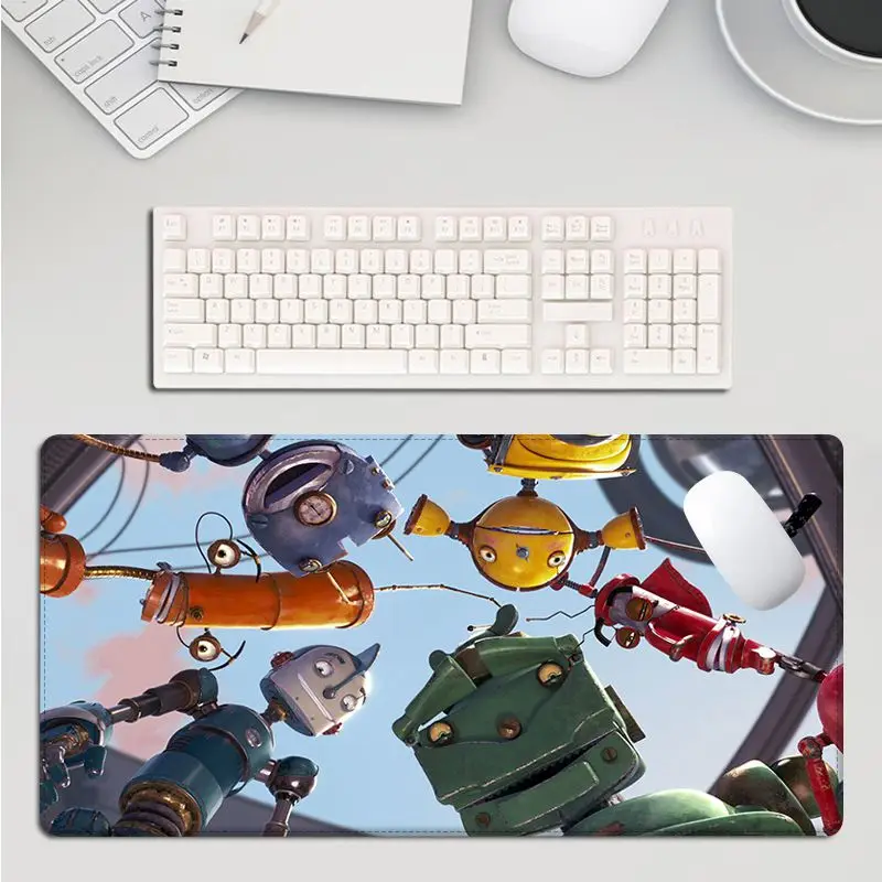 

Diseny blue sky Robots large gaming mousepad L XL XXL gamer mouse pad Size for CSGO Game Player Desktop PC Computer Laptop