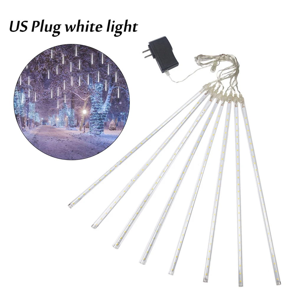 

8 шт., водонепроницаемые лампы в виде метеоритного дождя, 30 см