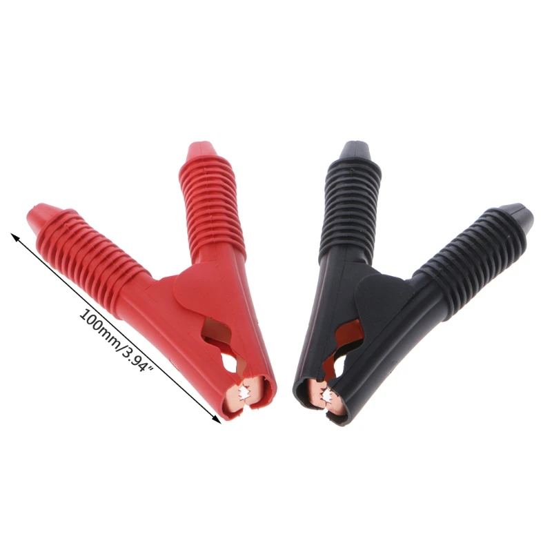 

2 Pcs Vehicle Battery Charger Crocodile Alligator Booster Testing Clip Clamp G88B