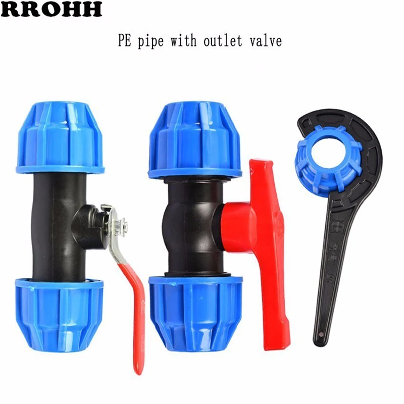 Фитинги для труб из полиэтилена высокого давления быстрооткрывающийся клапан