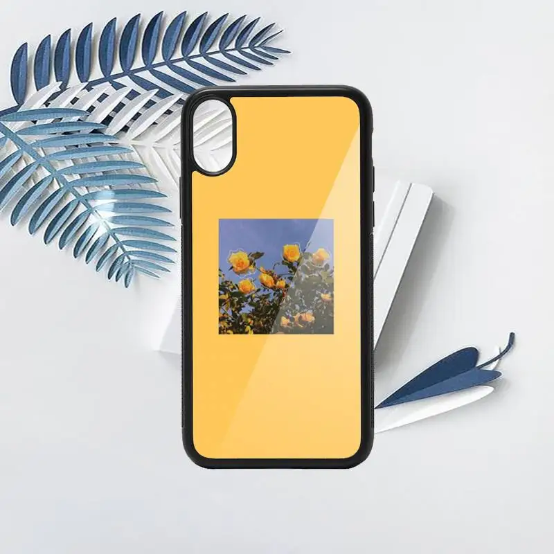 

Aesthetics flower letters pattern Phone Case PC for iPhone 11 12 pro XS MAX 8 7 6 6S Plus X 5S SE 2020 XR