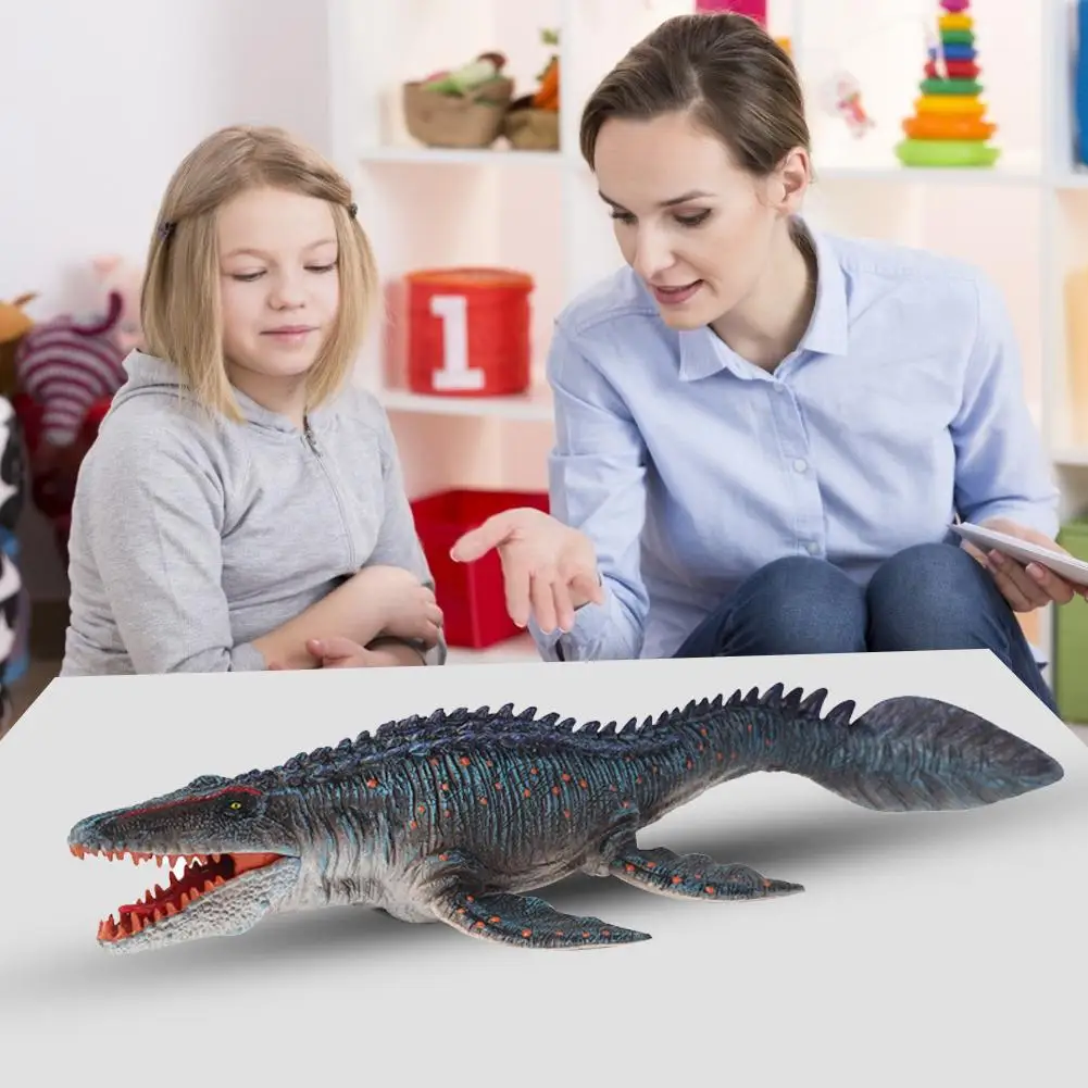 1pcs 34CM Dinosaur Figurine Realistic Mosasaurus Toys Plastic Wild Animaled Model Educational Gift For Kids | Игрушки и хобби