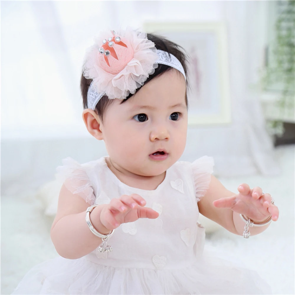 Повязка на голову с бантом для маленьких девочек Мягкая эластичная повязка