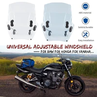universal adjustable windshield windscreen for bmw f800r k75 for yamaha xtz 150 mt09 for tenere700 xjr 1200 1300 yzf r1 r3 xv250