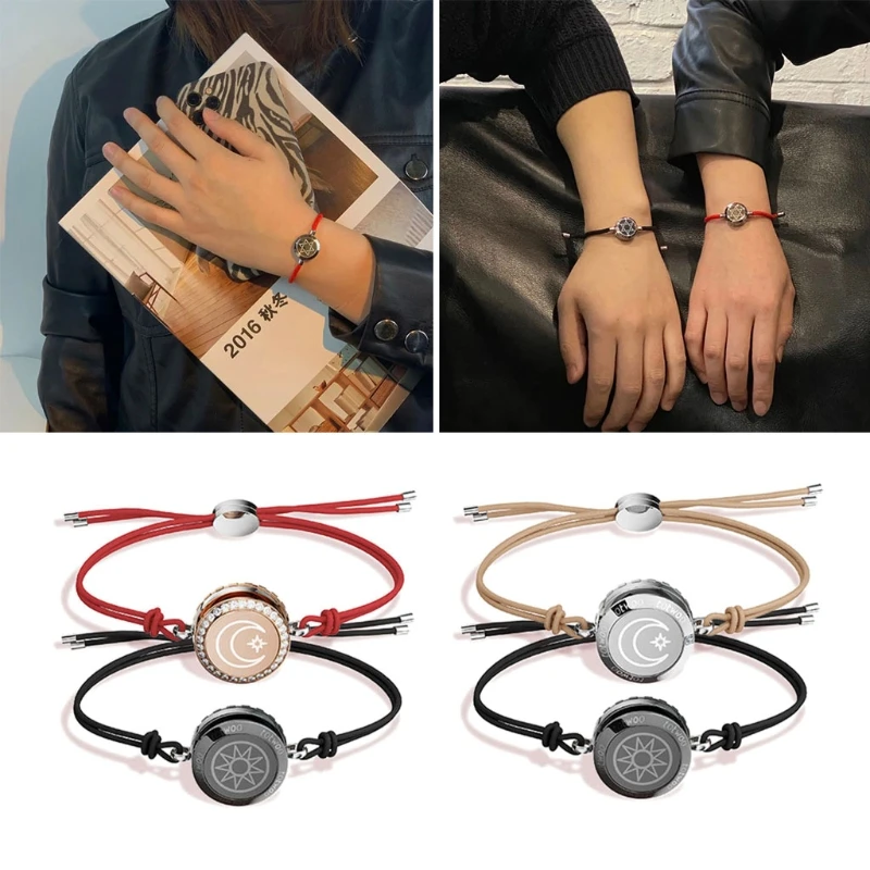 1 пара умный Браслет для пар сенсорный браслет на большие расстояния совместим с