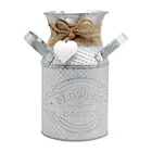 Винтажная шикарная Цветочная ваза, жестяной кувшин, металлический кувшин, горшки для цветов, украшение для дома, свадьбы, вечеринки, сада