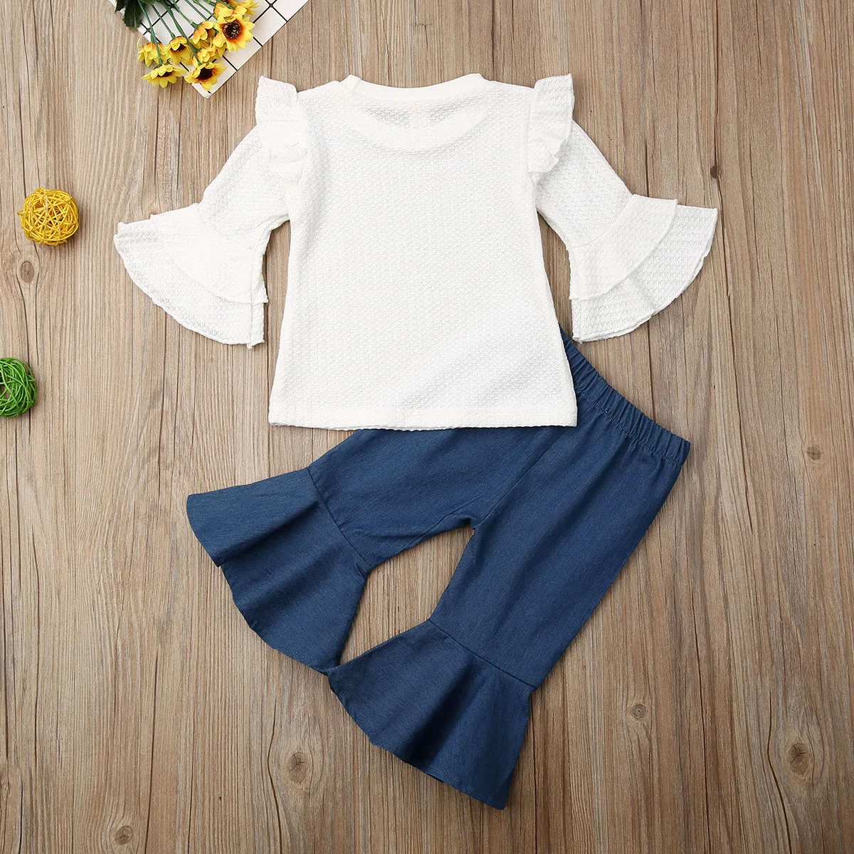 FOCUSNORM летний осенний костюм для новорожденных девочек 2 шт. комплекты одежды топ с