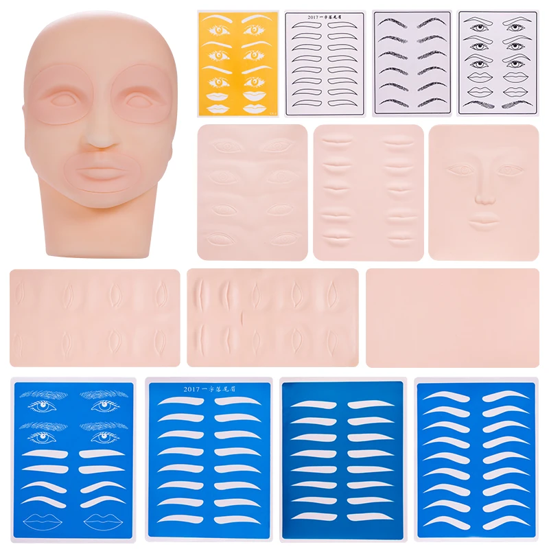 Товары для перманентного макияжа тренировка татуировок искусственная кожа