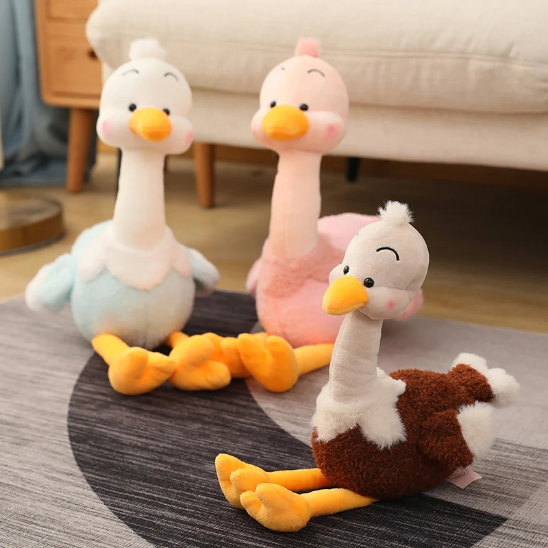 

35 to 55 cm ostrich doll simulation plush toy animal doll to accompany sleeping bedroom decoration birthday gift girl cute funny