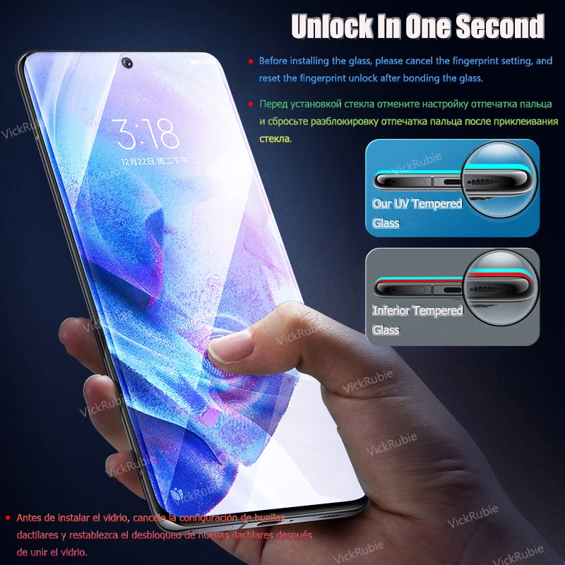 900d uv tempered glass for samsung galaxy s21 plus ultra s22 screen protector note 20 10 9 8 plus s10e s20 5g s 21 5g s10 film free global shipping