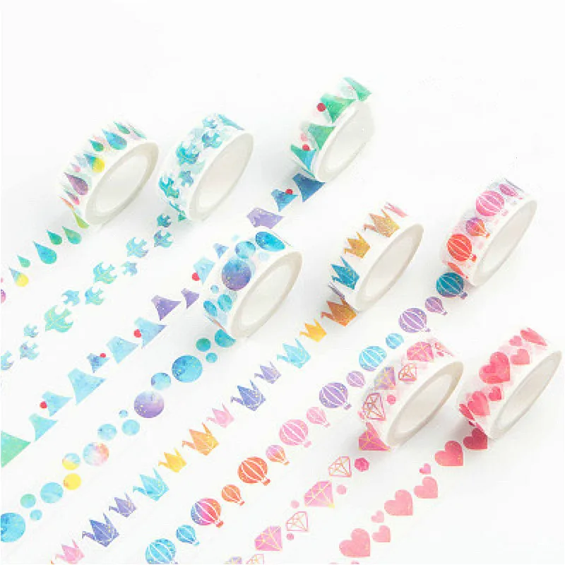 Горячая Распродажа деликатный лента Washi Kawaii Творческий планировщик украшения