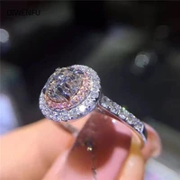 100 real 14k gold moissanite rings for women natural aaa jewelry gemstone anillos de bizuteria tension setting diamond rings