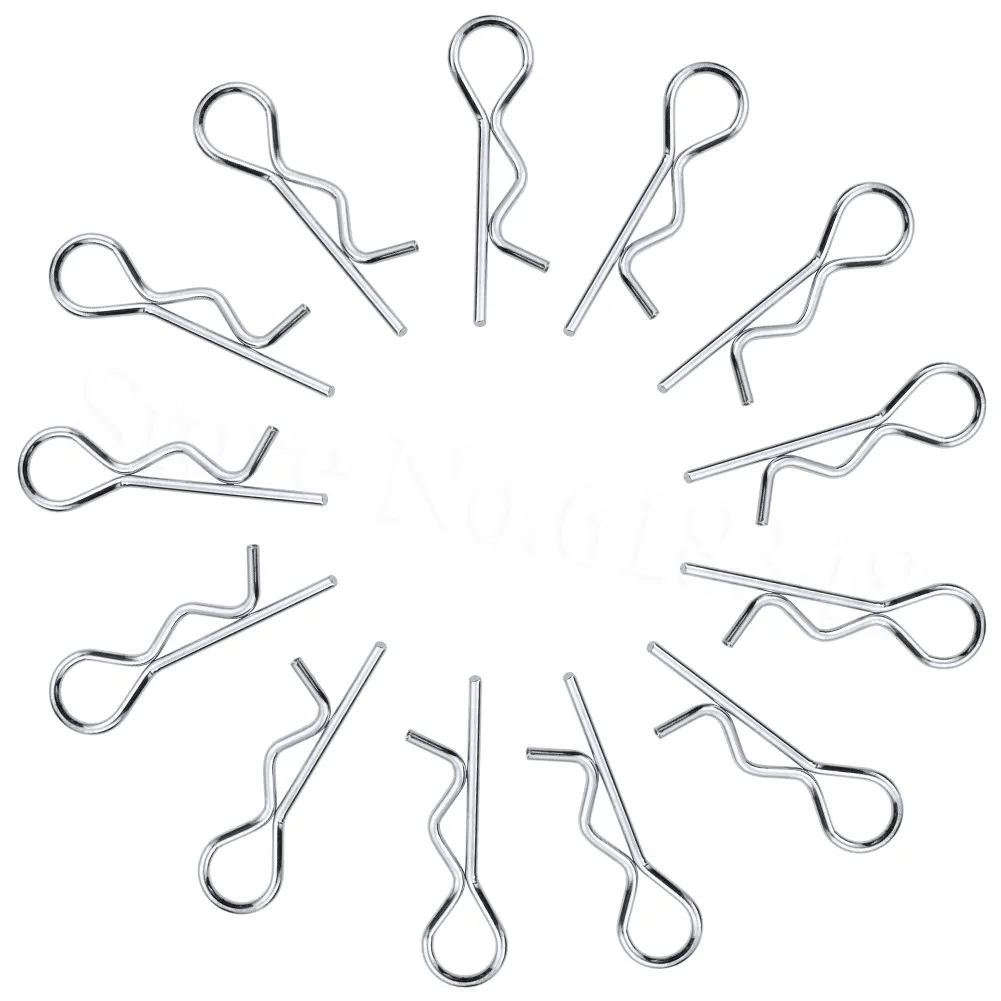 50 шт. универсальные 1/5 е весы большие зажимы для кузова RC замена автомобиля R Pins HPI