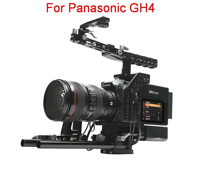 for Panasonic GH4 ASXMOV-Scorpion плечевой держатель видео стабилизатор Матовая коробка DSLR камера установка для sony A7R2/A7S2/A72 для Panasonic GH5/GH4 - Цвет: for Panasonic GH4