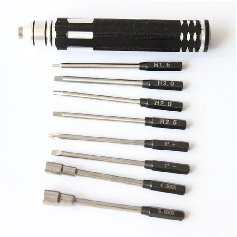 

DANIU New 8 in 1 Hex socket driver Hexagon Screwdriver Set For RC Models Aluminum Durable