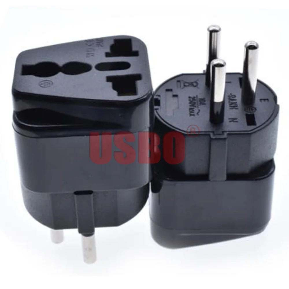 Универсальный черный медный 10А 250В ЕС Великобритании США Австралии Германии