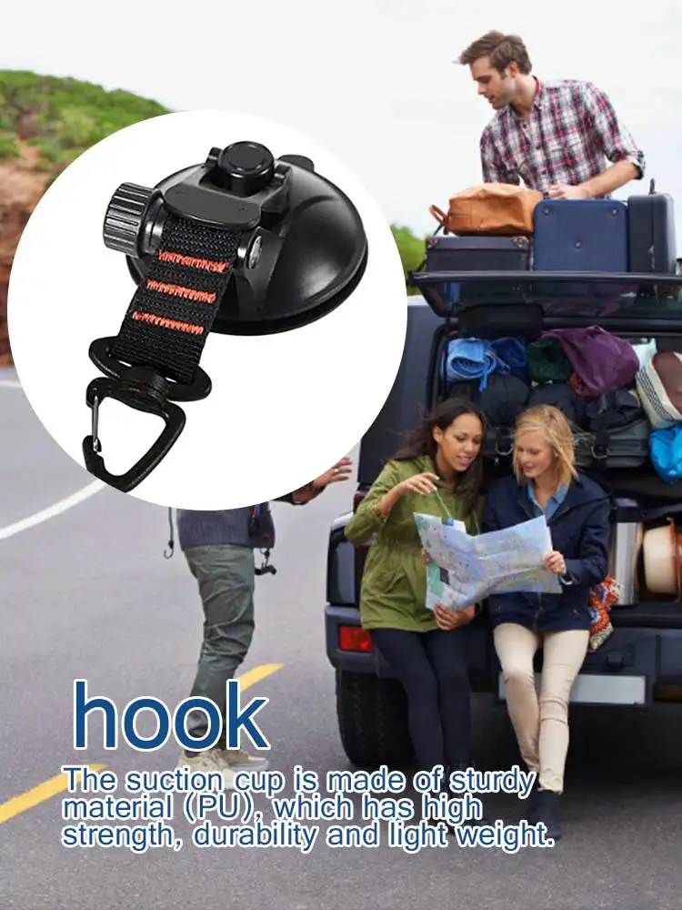 Сверхмощные уличные присоски анкерные стяжки с крючками для автомобильной