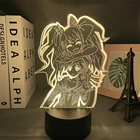 Розовые ботинки для косплея светодиодный ночной Светильник Дзюнко Эносима лампа для Hoom Декор детей подарок Danganronpa акриловый стол 3d лампа Дзюнко Эносима