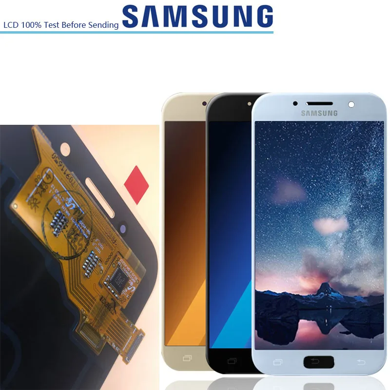 5 2 &quotновый оригинальный Super AMOLED ЖК дисплей для SAMSUNG Galaxy A5 2017 сенсорный экран