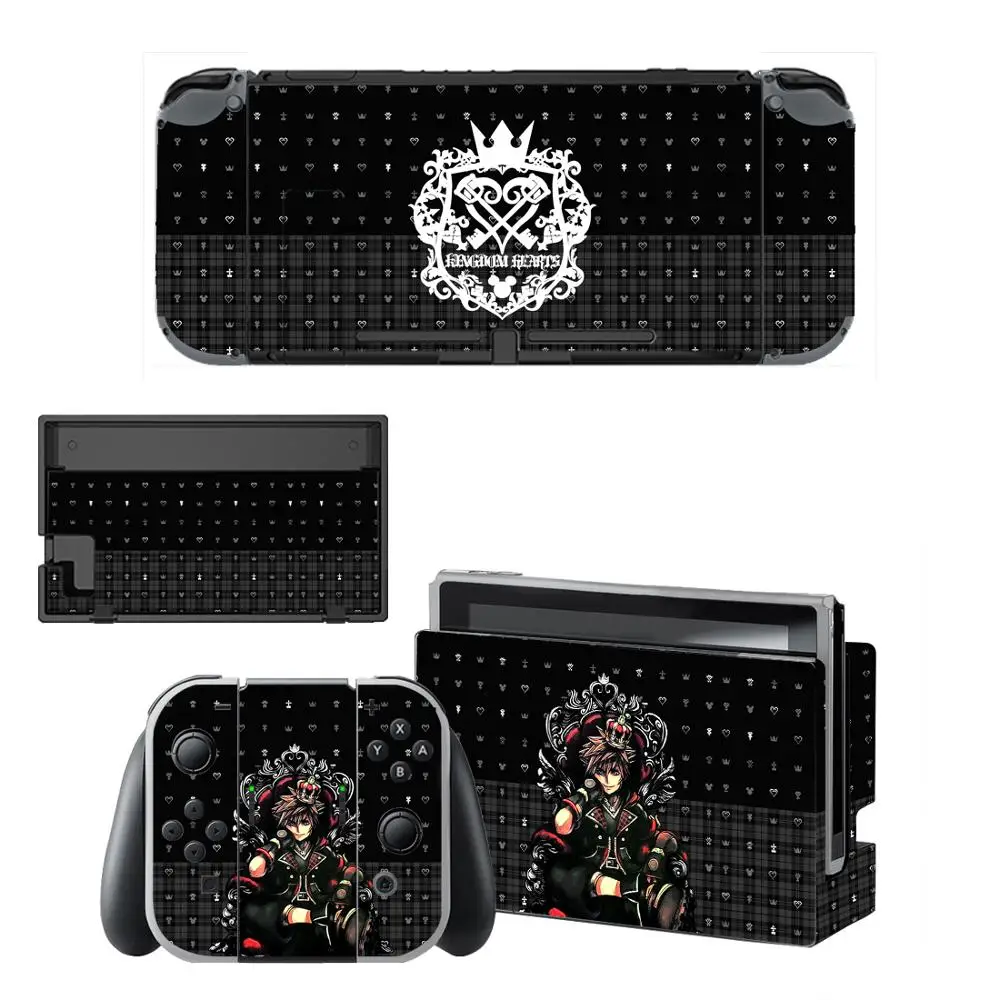 kingdom hearts screen protector sticker skin for nintendo switch ns console dock charger stand holder joy con controller vinyl free global shipping