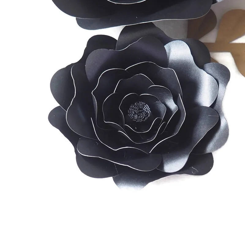 DIY Искусственные цветы гигантские бумажные 3 шт. из бумаги оставьте 2 декор для