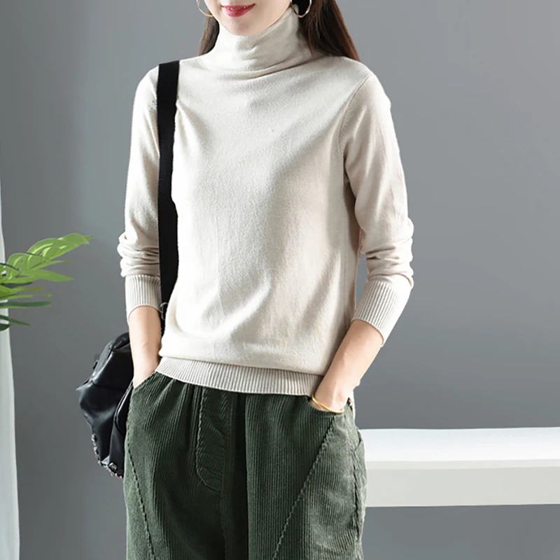 Осенний свитер женский модный тонкий пуловер 2019 Новый Водолазка Женский Топ с