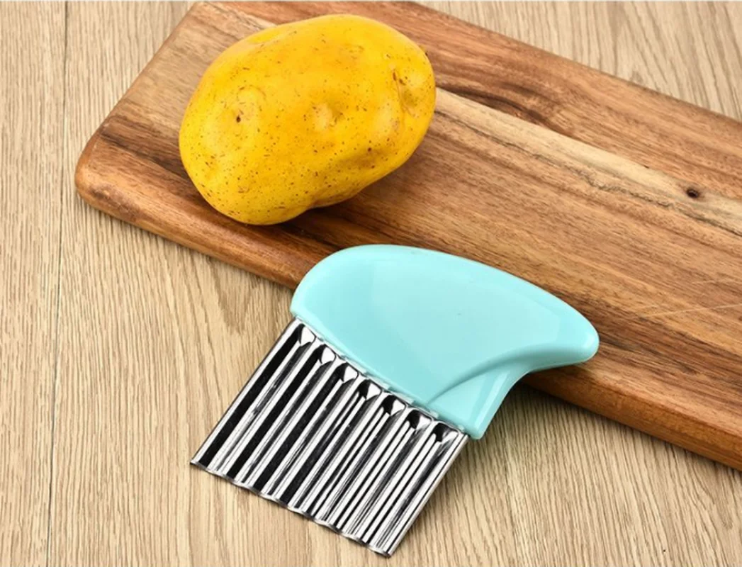 Нержавеющая сталь волнообразный резак для овощей картофеля моркови