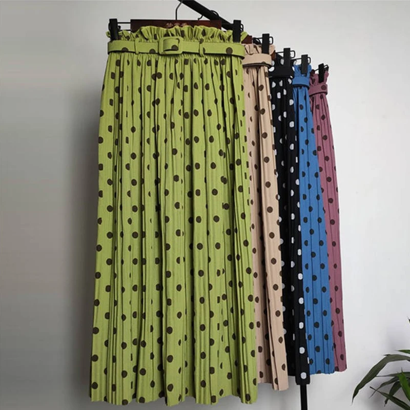 Модные плиссированные юбки для женщин на осень и зиму 2020 элегантная прямая юбка в