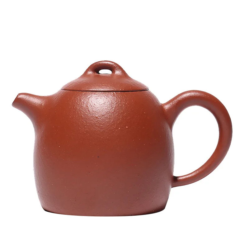 

Yixing Dark-red Enameled Pottery Teapot Meng Chen Pot Full Manual Zhuni Qinquan Pot Infusion Of Tea Kettle Small Capacity 160