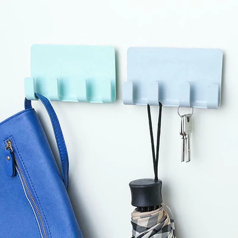 Высокое многофункциональное настенное 4 крючка стойка для хранения телефон