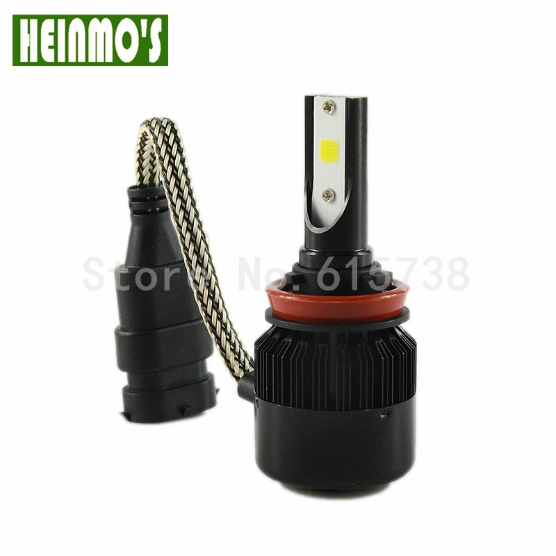 2 * светодиодный налобный фонарь H8 H9 H11 Авто H7 H3 H1 H4 дальнего ближнего света Plug Play
