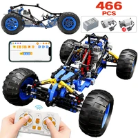 kaiyu technical remote control off road racing car moc building blocks app programming rc buggy vehicle truck bricks toy gifts