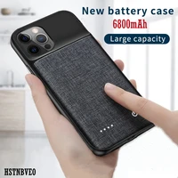 6800mah external power bank charging cover for iphone 12 13 pro max smart battery charger case for iphoen 12 13 pro battery case